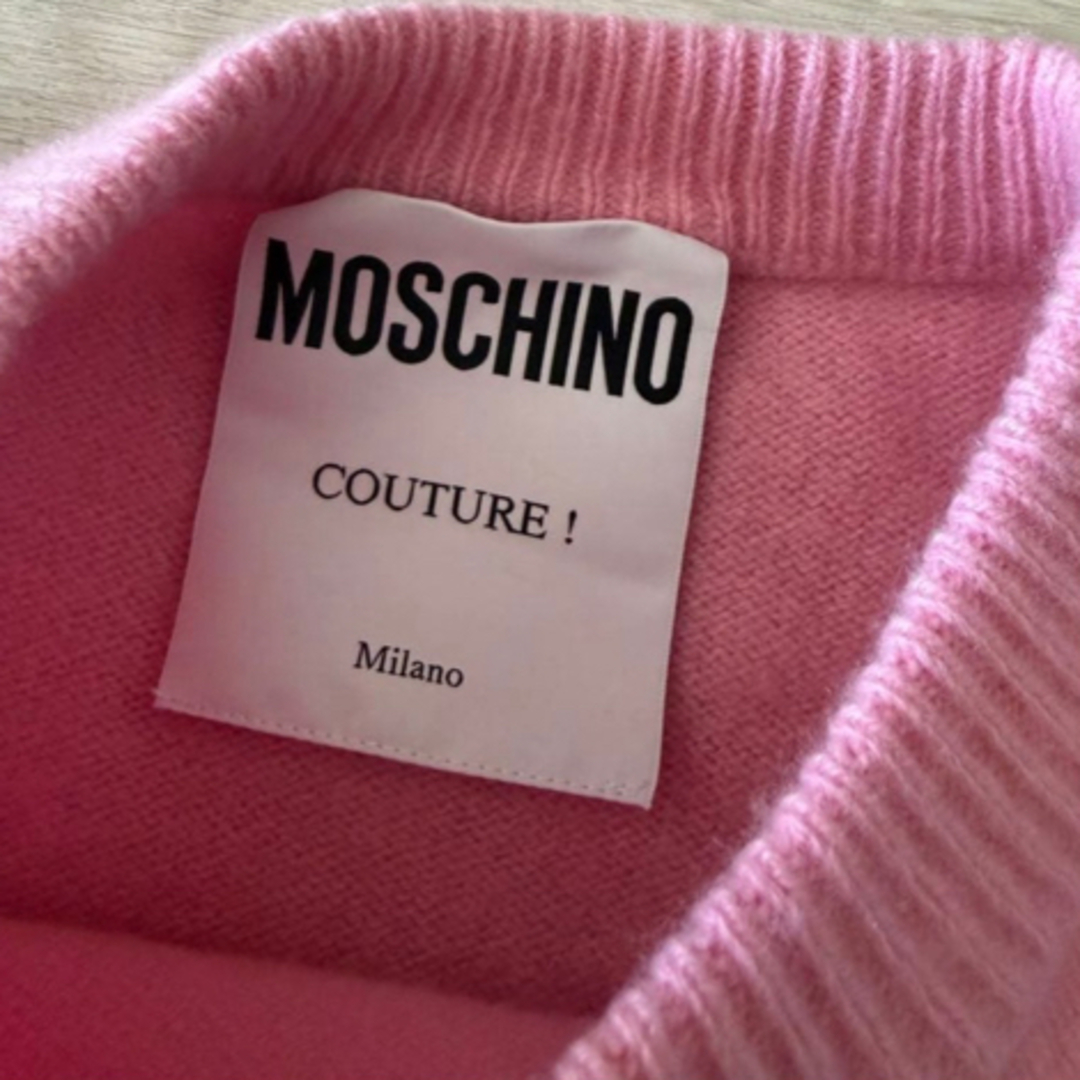 MOSCHINO - MOSCHINO ピンク ニットセーターの通販 by LUNA's shop