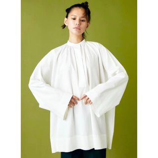 ENFOLD - ENFOLD エンフォルド ブラウス ホワイト 白 サイズ:38(M