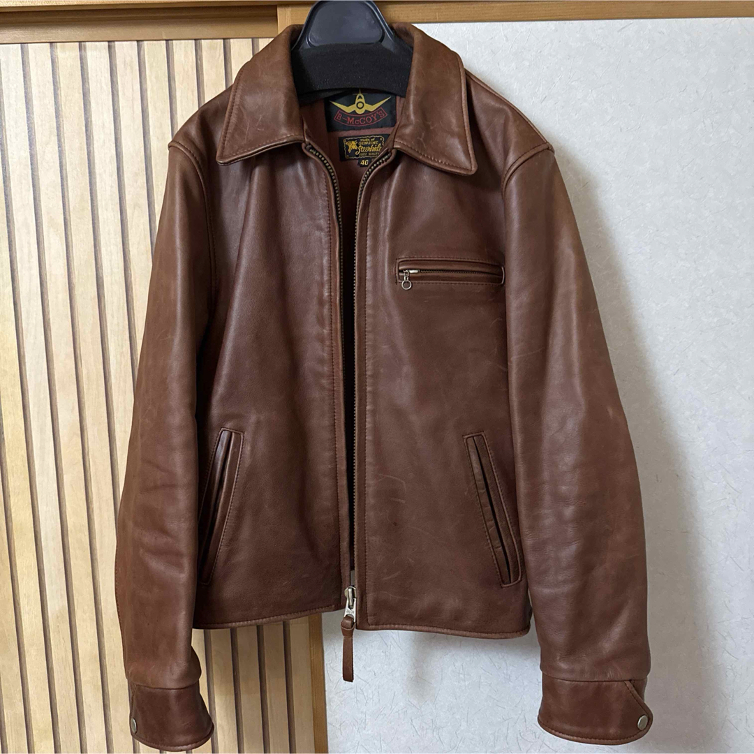 B-McCoy's ビーマッコイズ ステアハイド レザージャケット サイズ40の