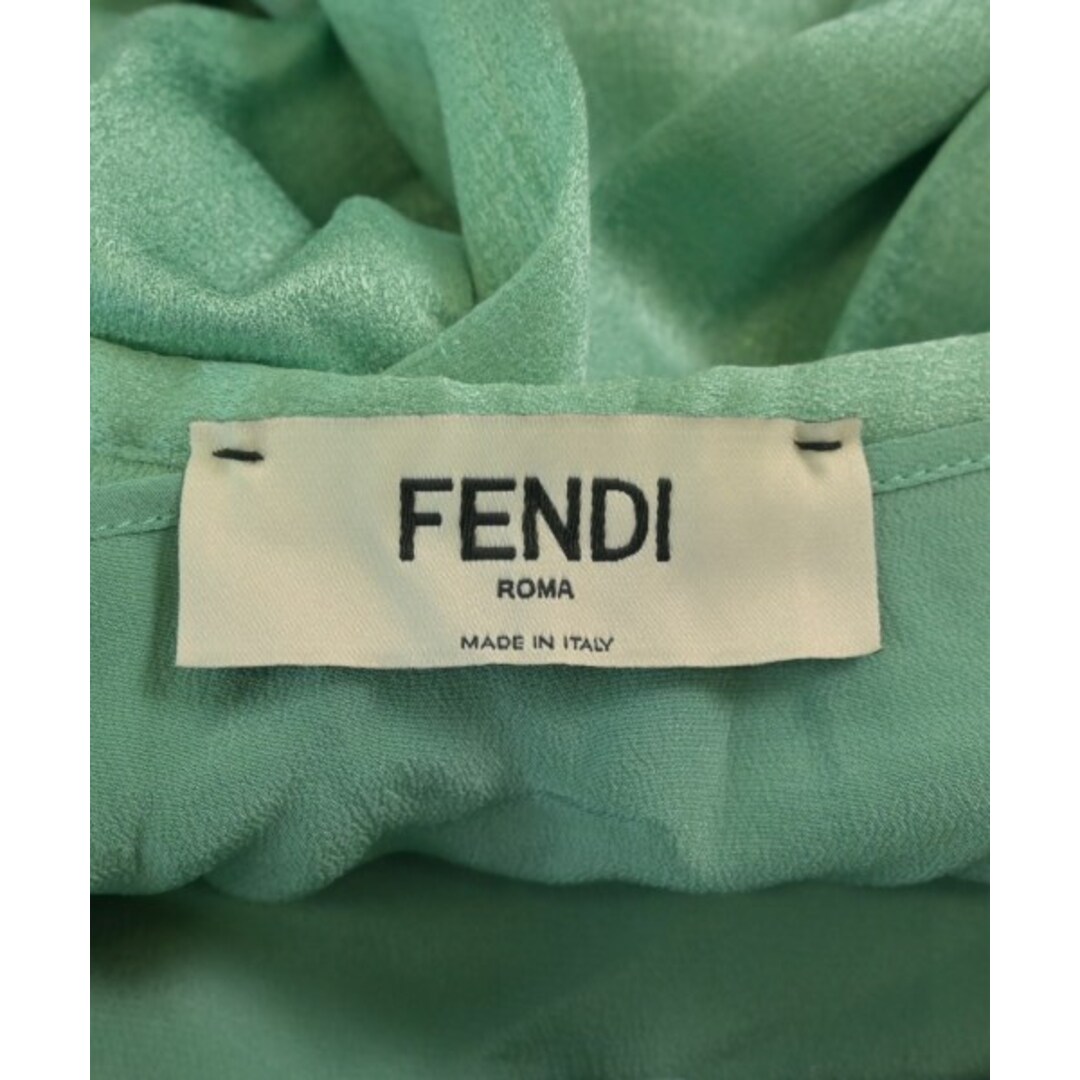 FENDI - FENDI フェンディ ひざ丈スカート M 緑 【古着】【中古