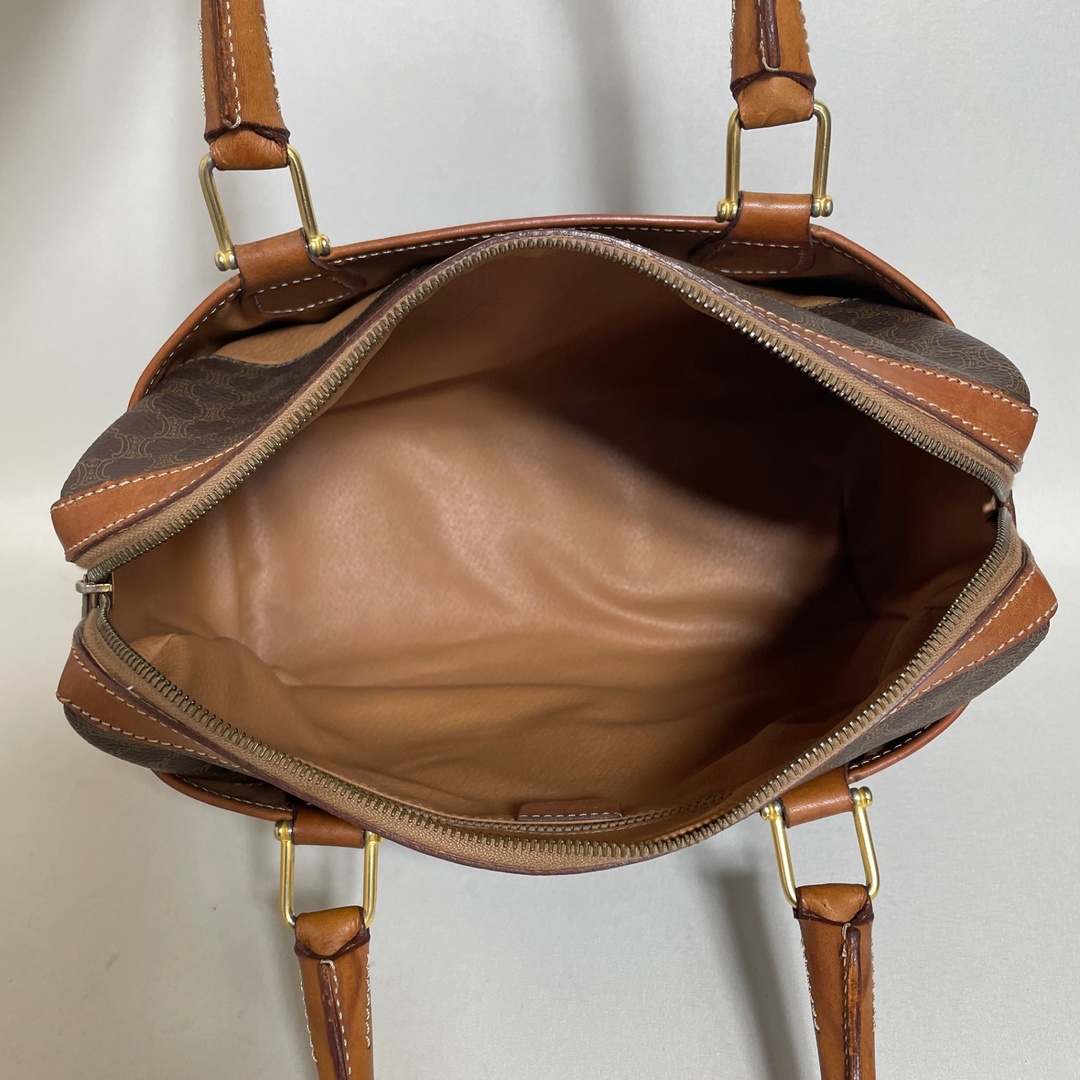 CELINE - 2602-77｜セリーヌ ハンドバッグ ブラウン マカダム柄