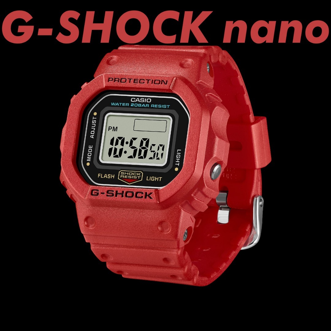 G-SHOCK - CASIO G-SHOCK nano DWN-5600-4JR レッド 新品の通販 by
