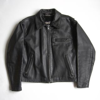 schott（レザージャケット ・ ブルー・ネイビー/青色系）のフリマ