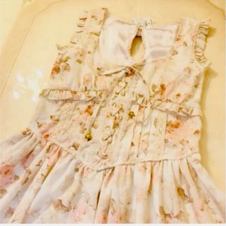 LIZ LISA - LIZLISA リズリサ 花柄 チュニック ミニ丈 ワンピース 姫