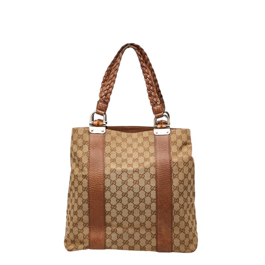 GUCCI - グッチ GGキャンバス バンブー トートバッグ 232946