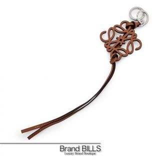 LOEWE - LOEWE ロエベ アナグラム チャーム カーフ タン ゴールド