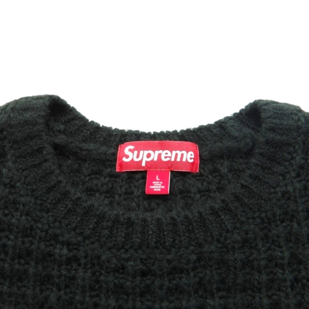 Supreme - SUPREME 25aw Small Box Waffle Sweater Black サイズLの