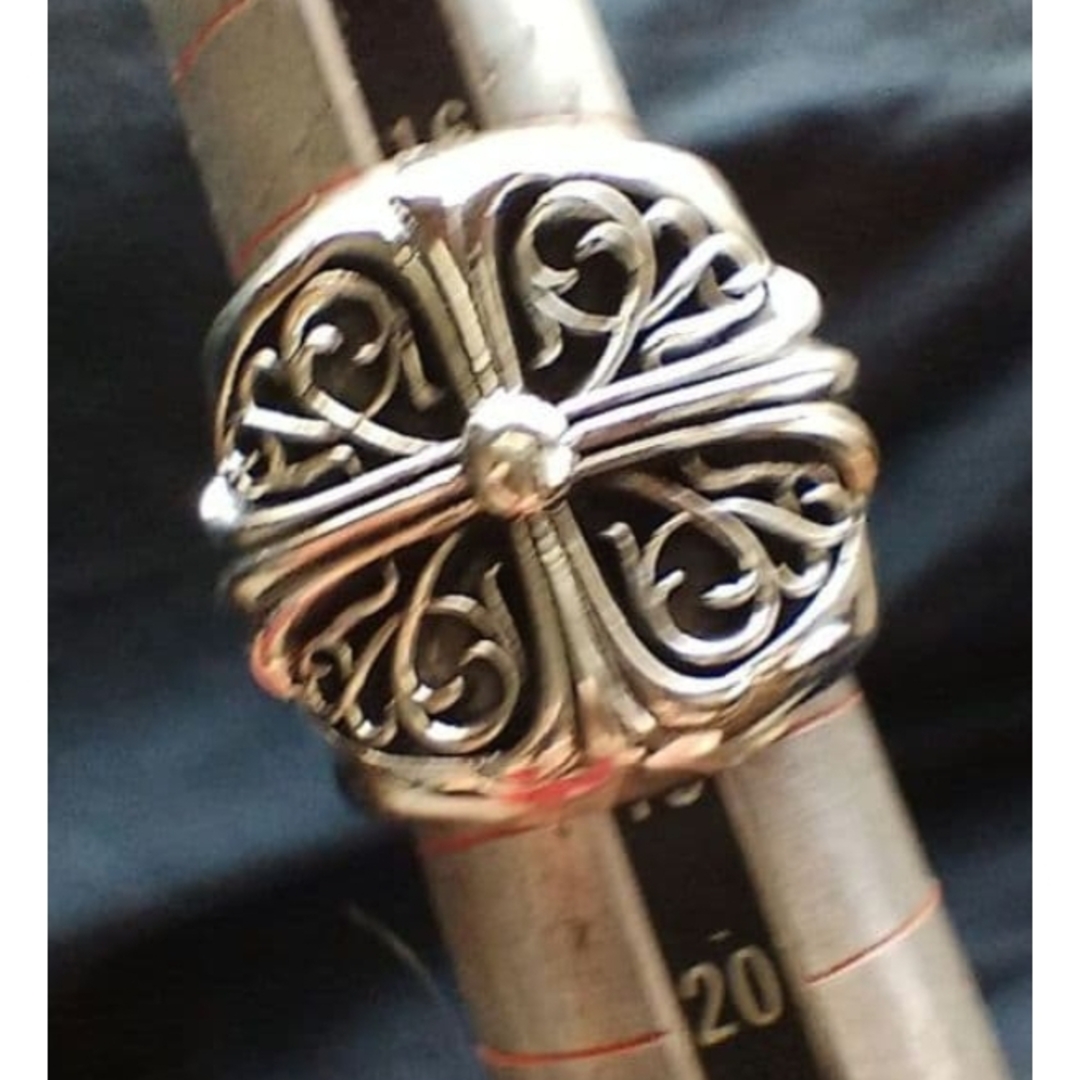 新品 約18.5~19号 オーバルクロスリング silver925の通販 by 天麩羅