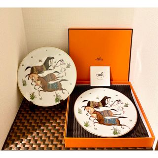 HERMES - エルメス ソレイユ・ドゥ・エルメス パスタプレート 2個