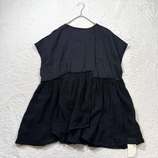 nest Robe - ネストローブ 先染めリネンフリルカラーブラウスの通販 by