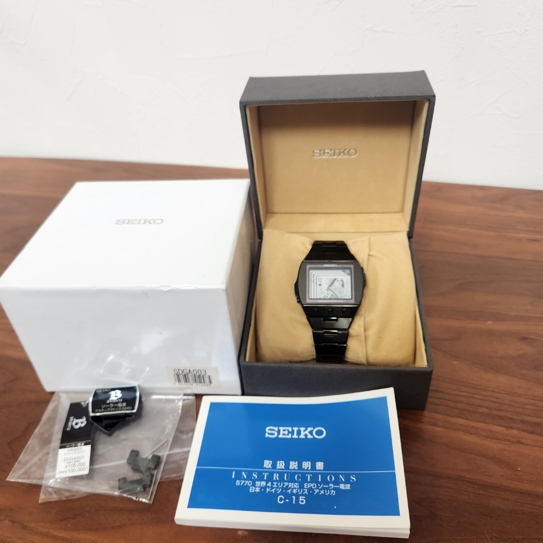 SEIKO - ブライツ 電波ソーラー アクティブマトリクスEPD ブラック