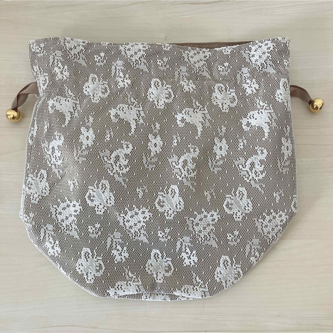 FEILER - FEILER ハイジ レース巾着バッグ ホワイトの通販 by nemui