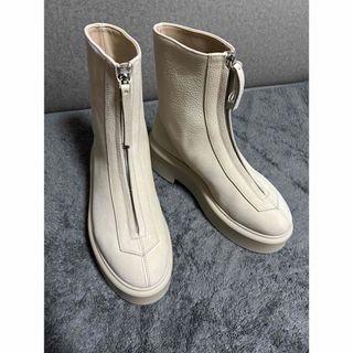 THE ROW - ザ ロウ ジップブーツ フロントジップ レザー ブラック