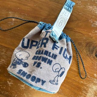 オーバーオール デニム リメイク トートバッグ ハンドメイドの通販 by