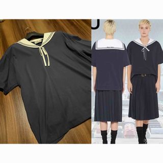 MIU MIU - 【現行☆未使用級】ミュウミュウ ロゴ コットン ニット