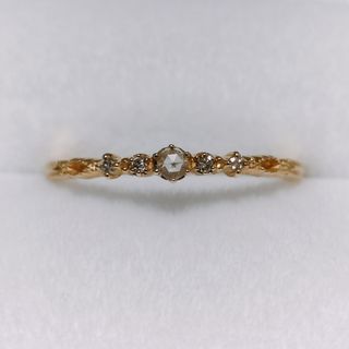 agete - アガット 2009年 クリスマス限定 リング ダイヤモンド 9号の