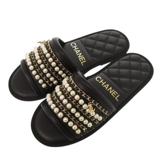 CHANEL - 未使用品 シャネル ココマーク チェーン付き フラット