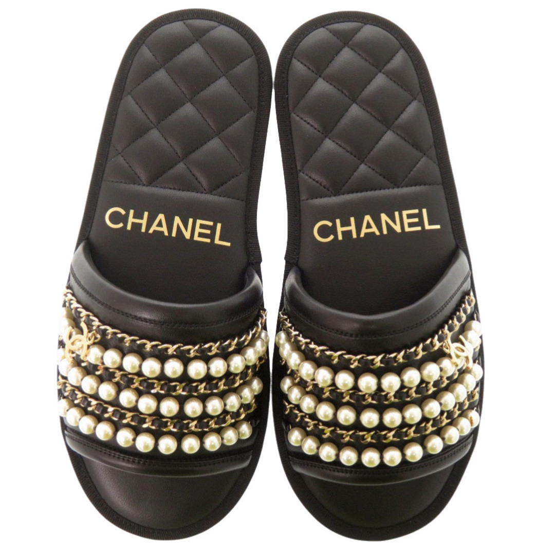 CHANEL - 未使用品 シャネル ココマーク チェーン付き フラット