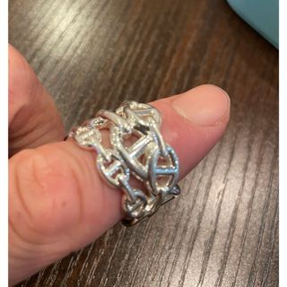 HERMES - HERMES ヴィンテージ アンシェネ コンビ リング 指輪の通販