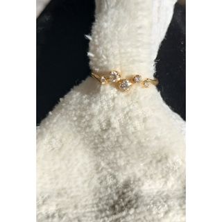 LIMI feu - LIMI feu リミフー リング -(11号位) 黒xピンク系 【古着