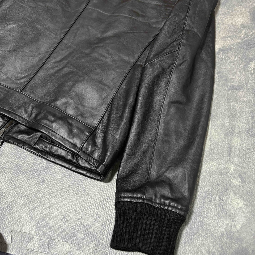 nano・universe - ナノユニバース ラムレザー ライダース ジャケット