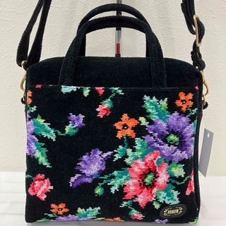 FEILER - FEILER フェイラー ショルダーバッグ グレー ローズ柄 軽量