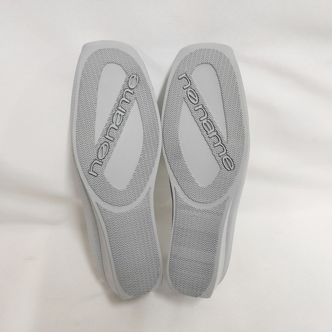 No Name - 新品 未使用 ノーネーム ヨーコ ミュールサンダル シルバー