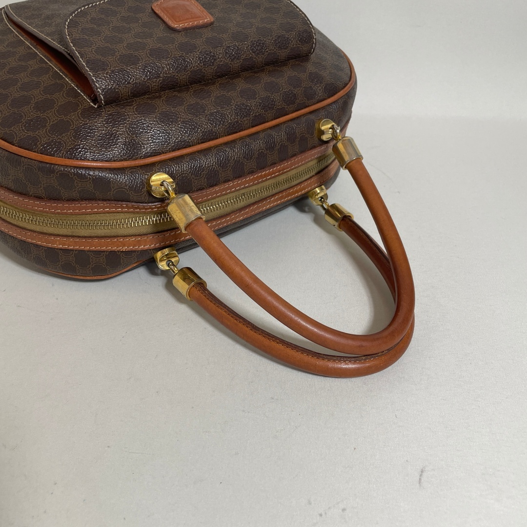 CELINE - 2602-226｜セリーヌ ハンドバッグ ブラウン マカダム柄