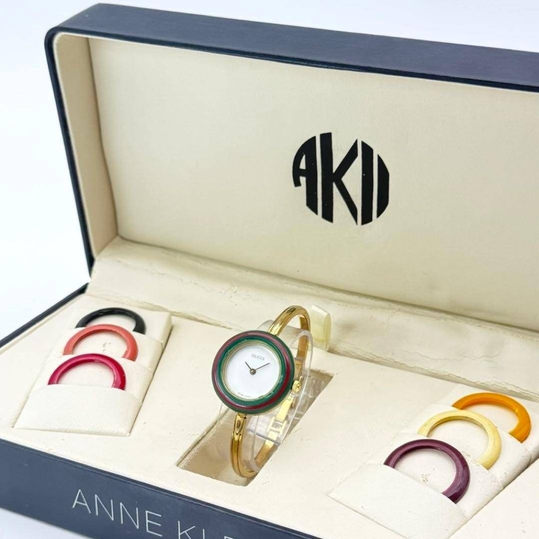 GUCCI - 稼働 グッチ チェンジベゼル 腕時計 11/12 クォーツ