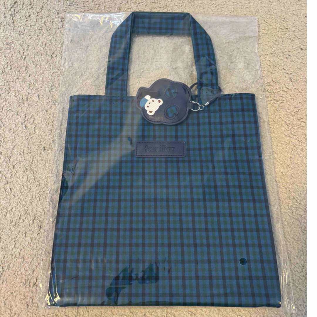 familiar - 【新品未使用】familiarトートバッグ 青系 ファミリア