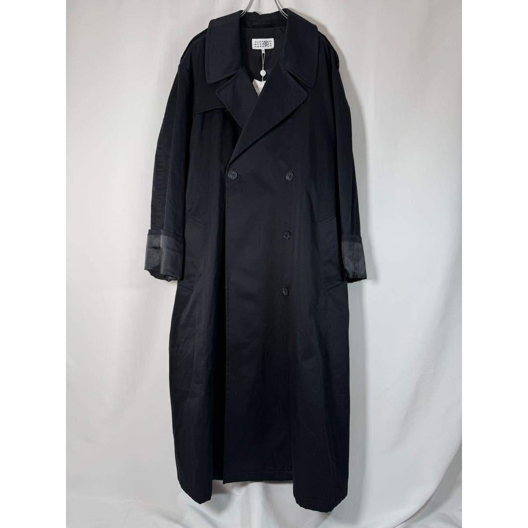 MM6 - 【定価23.1万】MM6 マルジェラ トレンチコート ブラック 42の