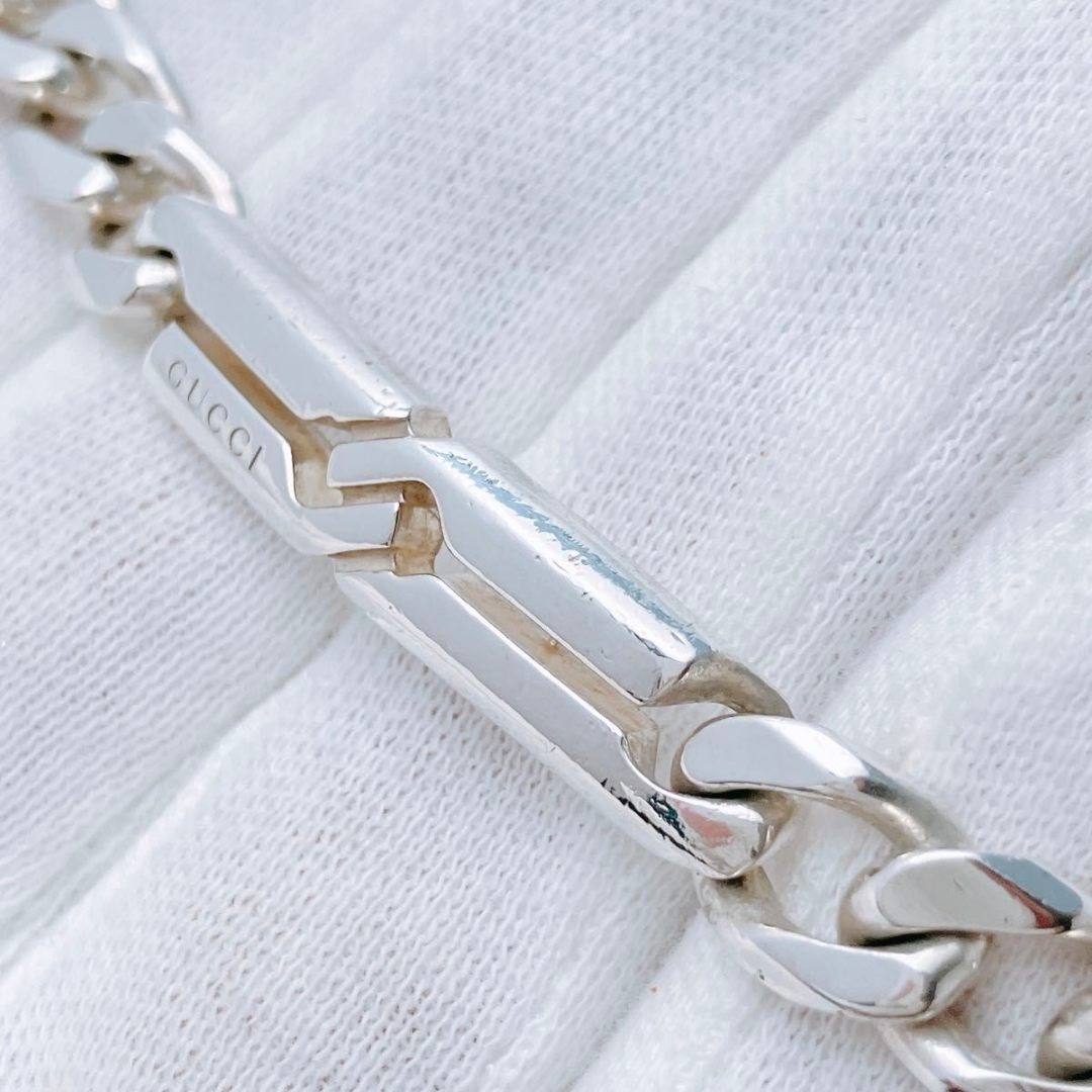GUCCI - ＊17 グッチ GUCCI 925 ブレスレット シルバー 喜平チェーン