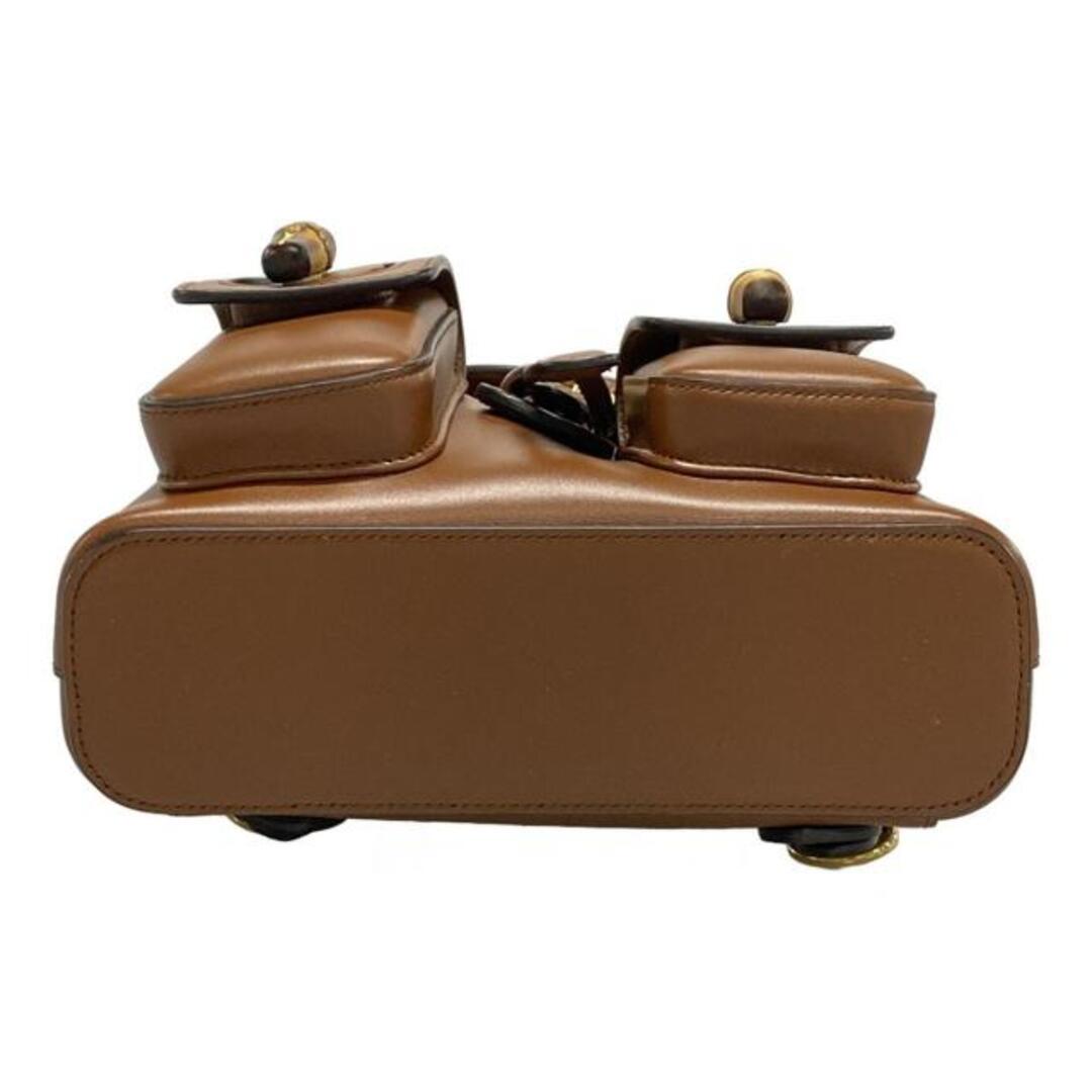 GUCCI - GUCCI(グッチ) リュックサック美品 バンブー 702101 ブラウン