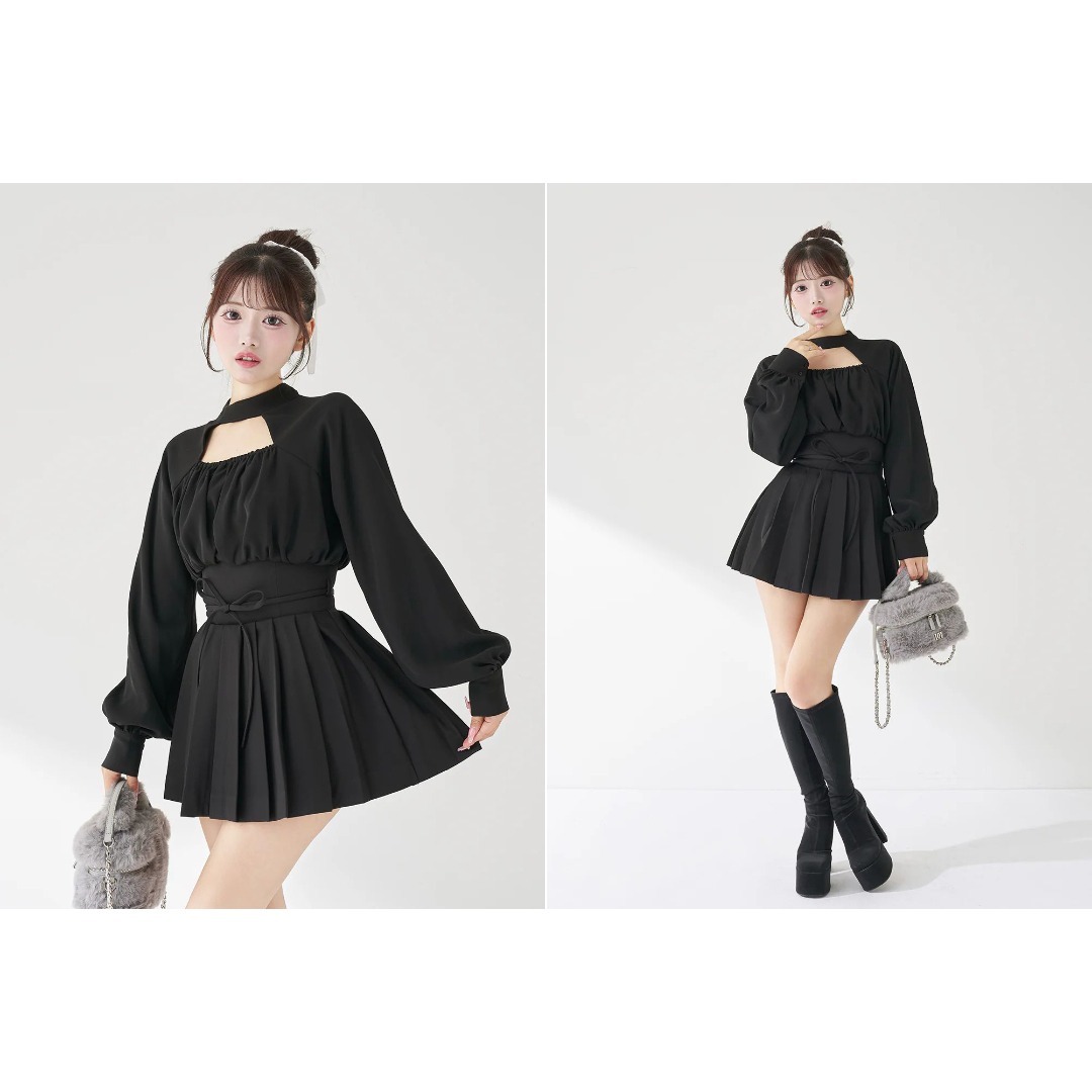 Darich - ダーリッチ darich ドッキングコルセットプリーツミニ