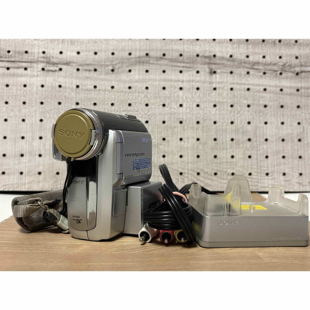SONY - 【動作確認済み・希少なステーション付き】SONY DCR-PC350の