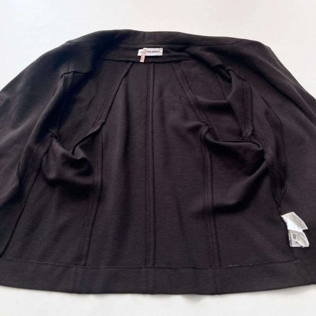 LEONARD - 【大きいサイズ】レオナールパリ シルク×ウール ジャケット