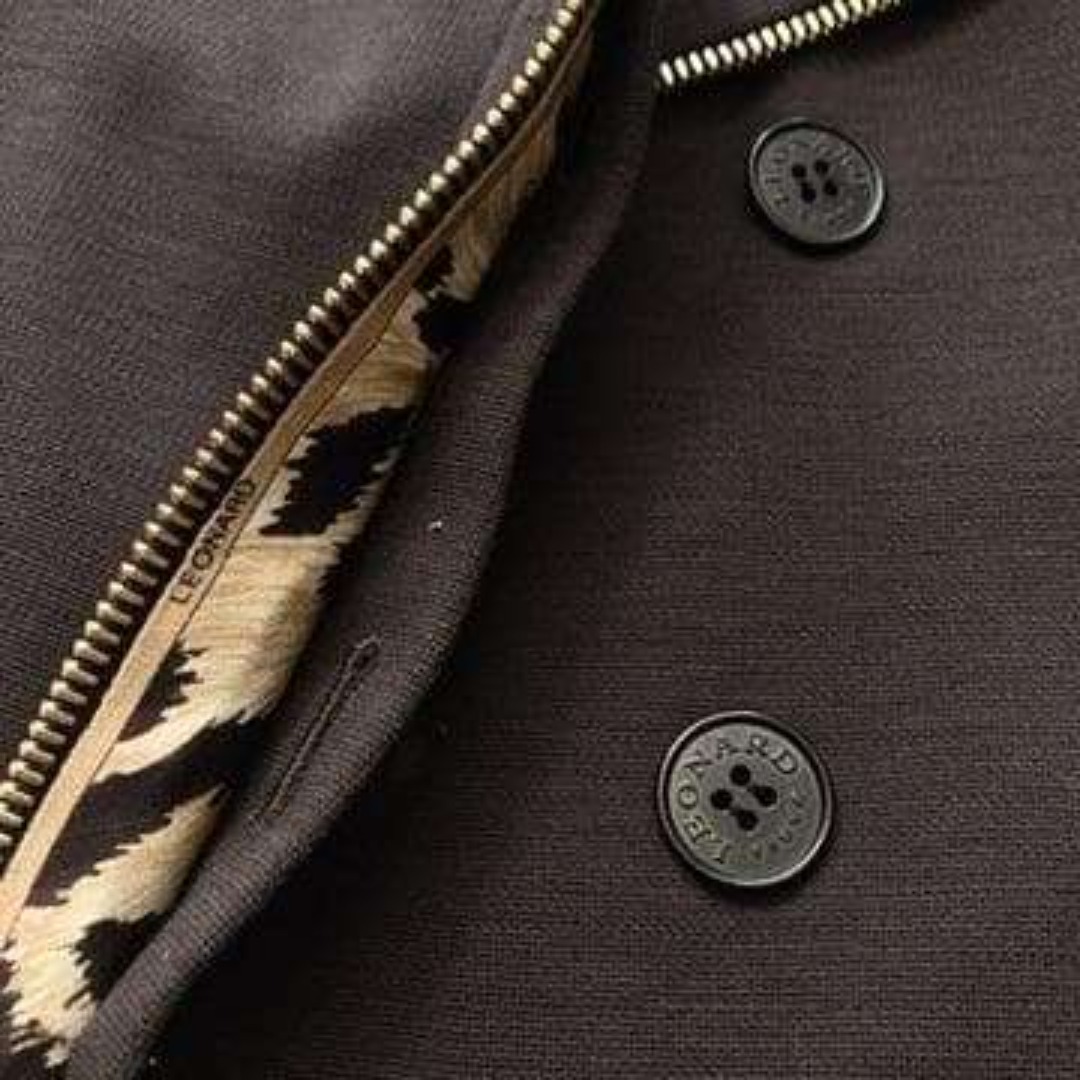 LEONARD - 【大きいサイズ】レオナールパリ シルク×ウール ジャケット