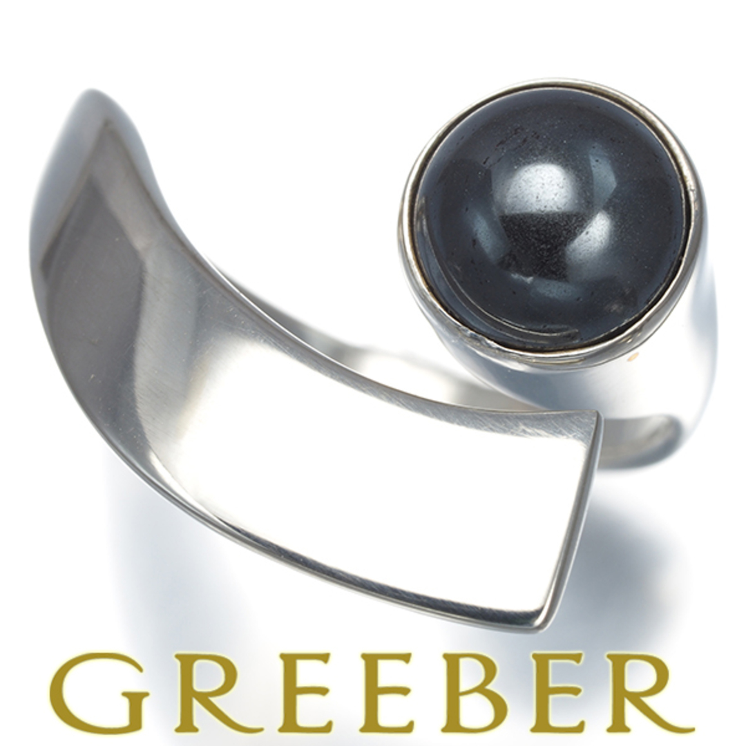Georg Jensen - ジョージジェンセン リング ヘマタイト HaH 18号