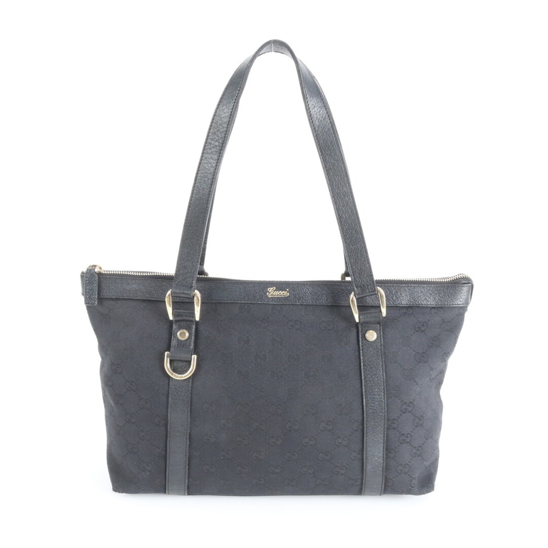 GUCCI - 美品 グッチ GGキャンバス アビー 141470 レザー トート