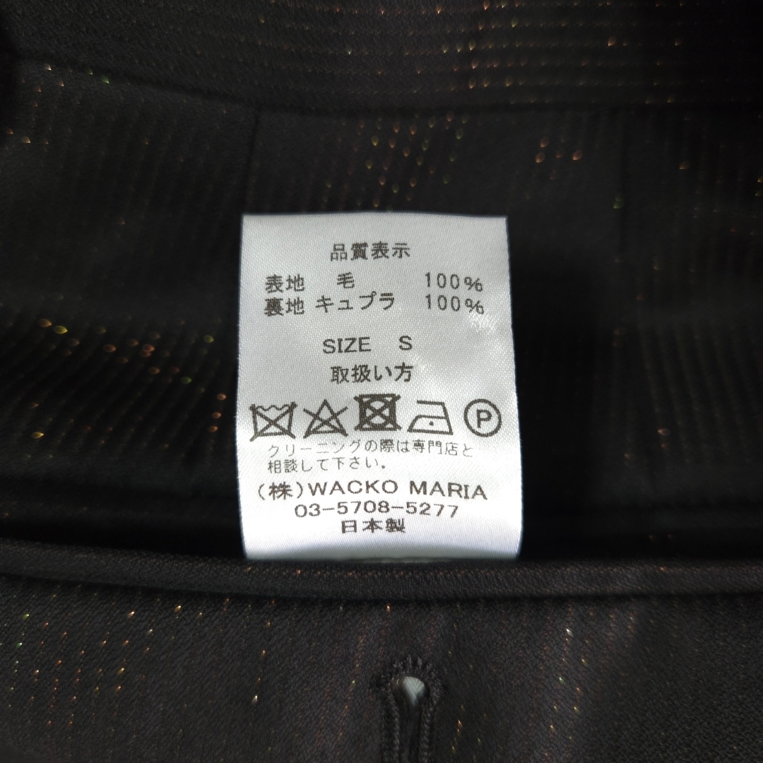 WACKO MARIA - WACKO MARIA ラメストライプ スラックス グリッターの