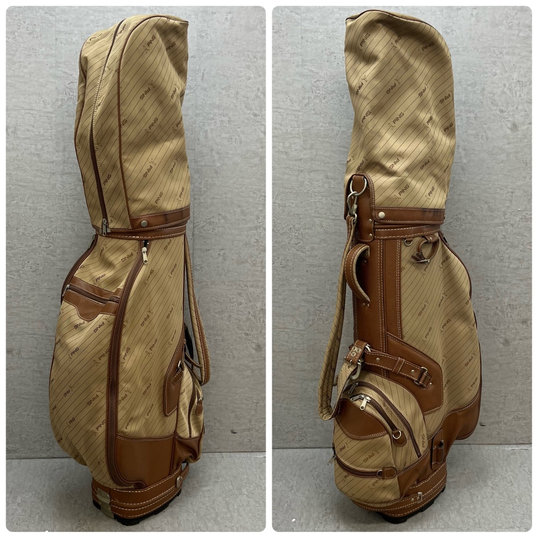 PING - PING ゴルフ ビンテージ キャディバッグ カート式 約8.5型