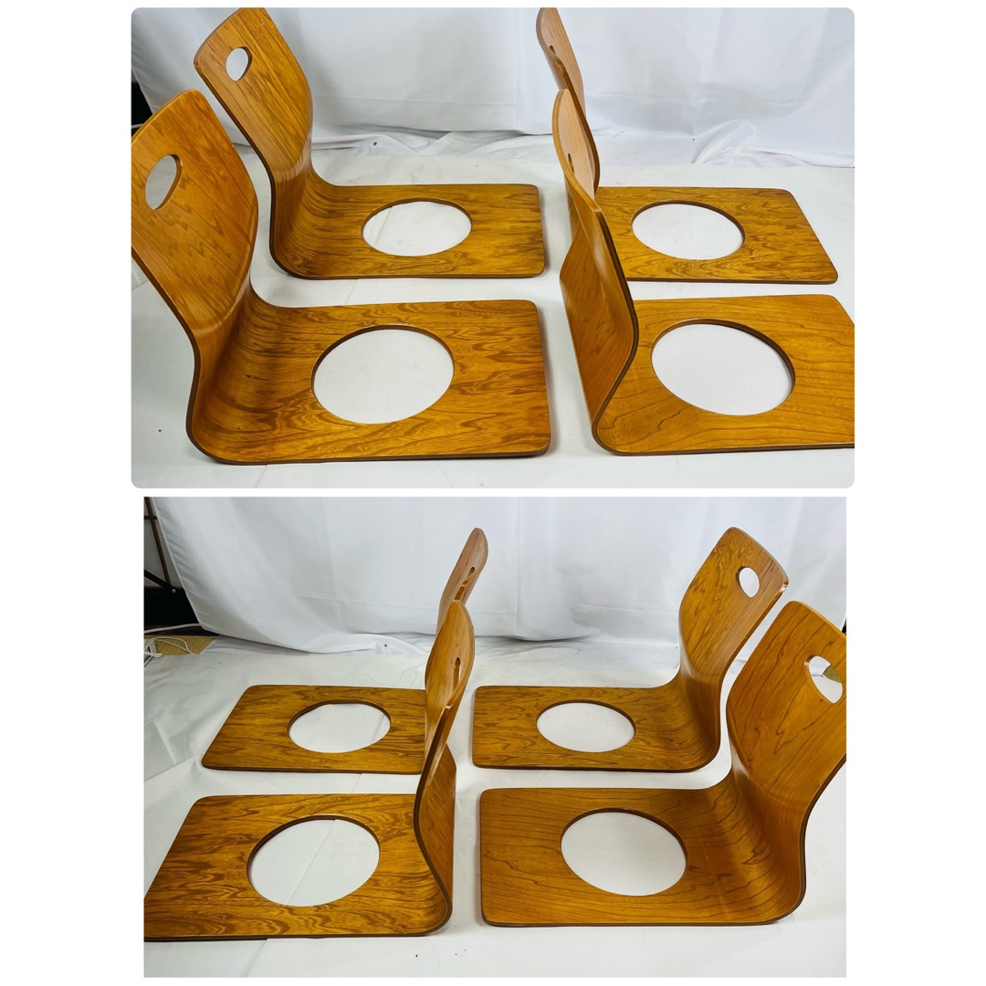 良品】 曲げ椅子 8脚セット 木製 アンティーク 昭和レトロの通販 by