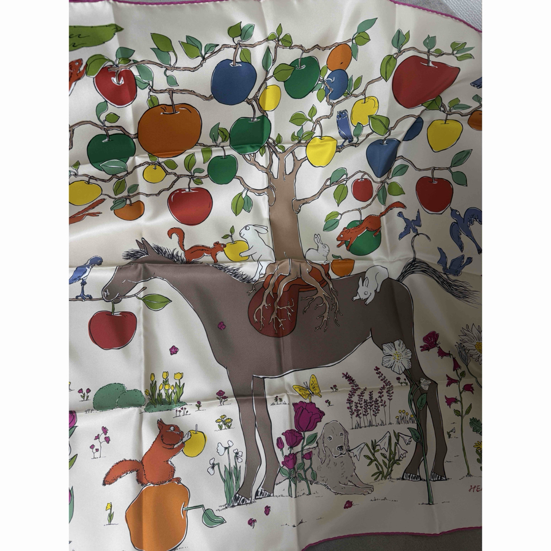 HERMES - 値下げ！新品 エルメス カレ 90 《ル・ポミエ・セリエ》 26春