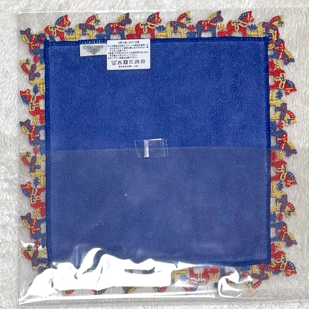 近沢レース 2026 福袋 ダーラナホース ハンカチ ブルー 青の通販 by