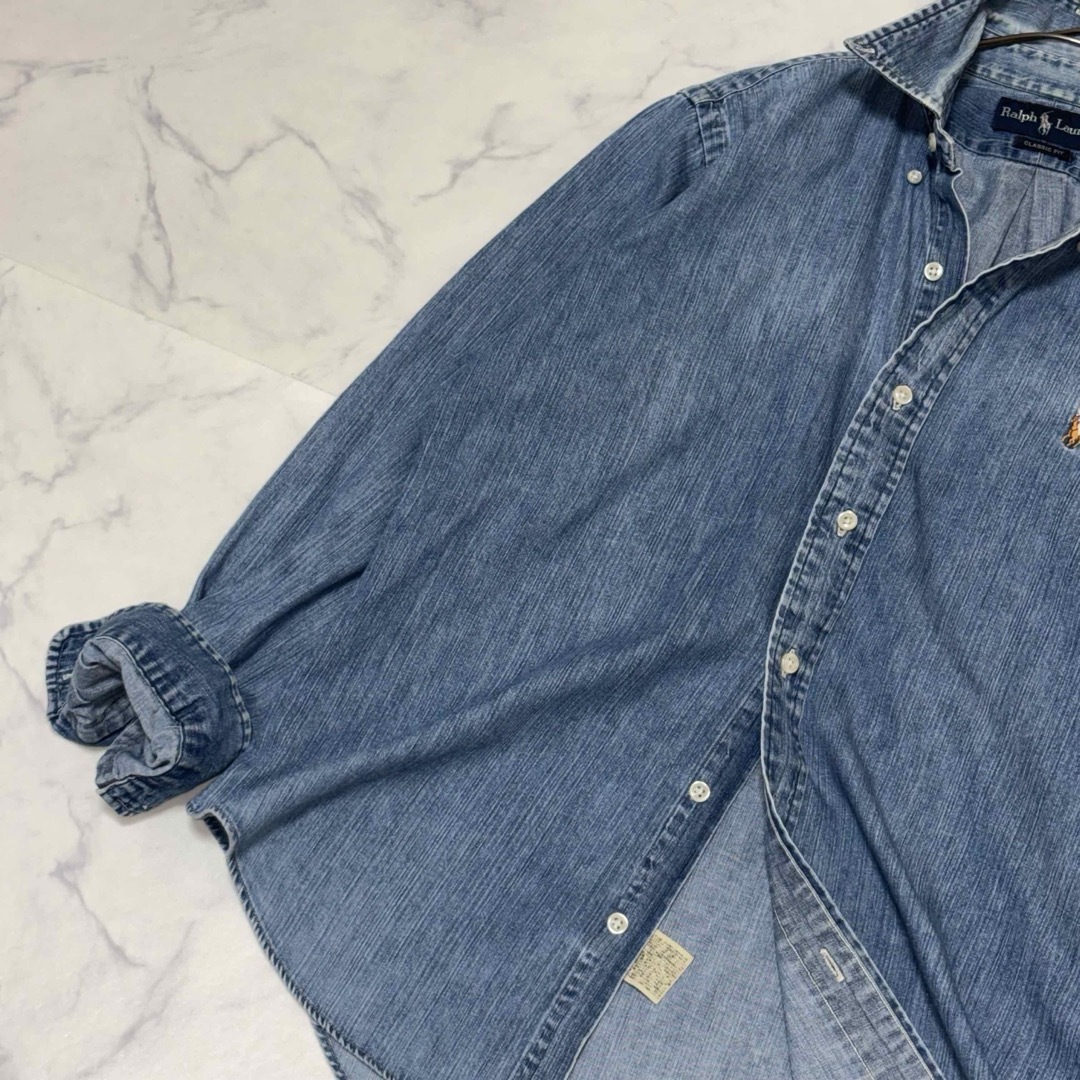 Ralph Lauren - ラルフローレン ダンガリーシャツ デニムシャツ L