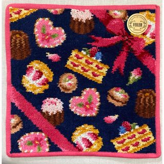 専用】近沢レース タオル ハンカチ スヌーピー 紺 & ブルー 2枚セット