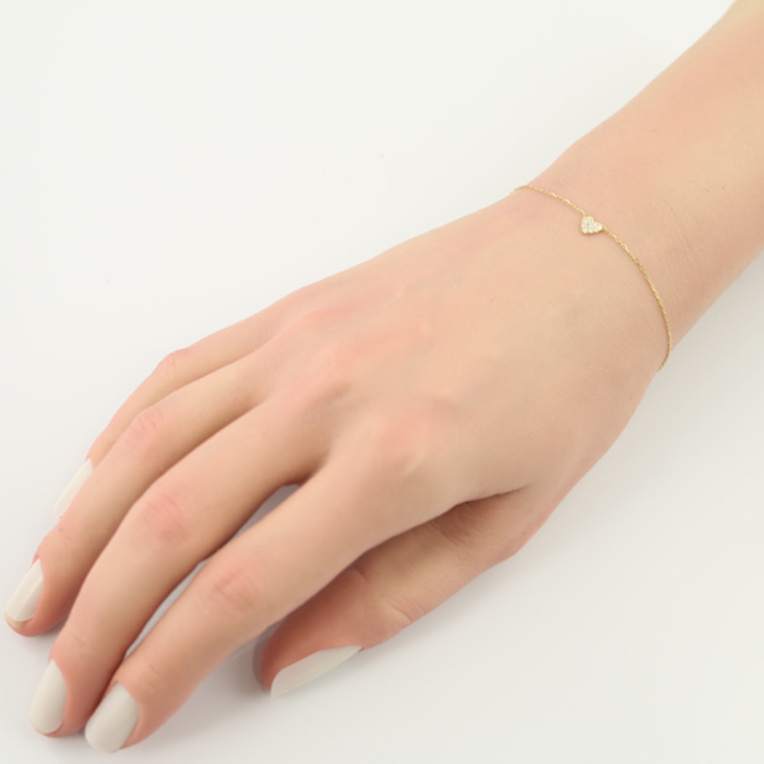 AHKAH - アーカー ブレスレット ダイヤ ダイヤモンド 0.05ct ハート