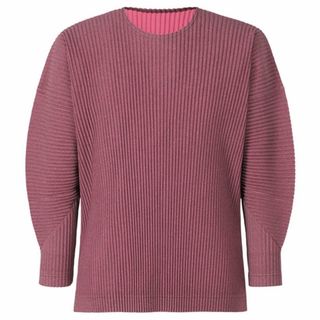 ISSEY MIYAKE - オムプリッセイッセイミヤケ カットソー ピンク