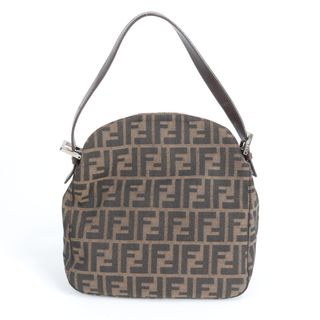 FENDI - 美品 フェンディ ズッカ FF 26426 レザー ナイロン ショルダー