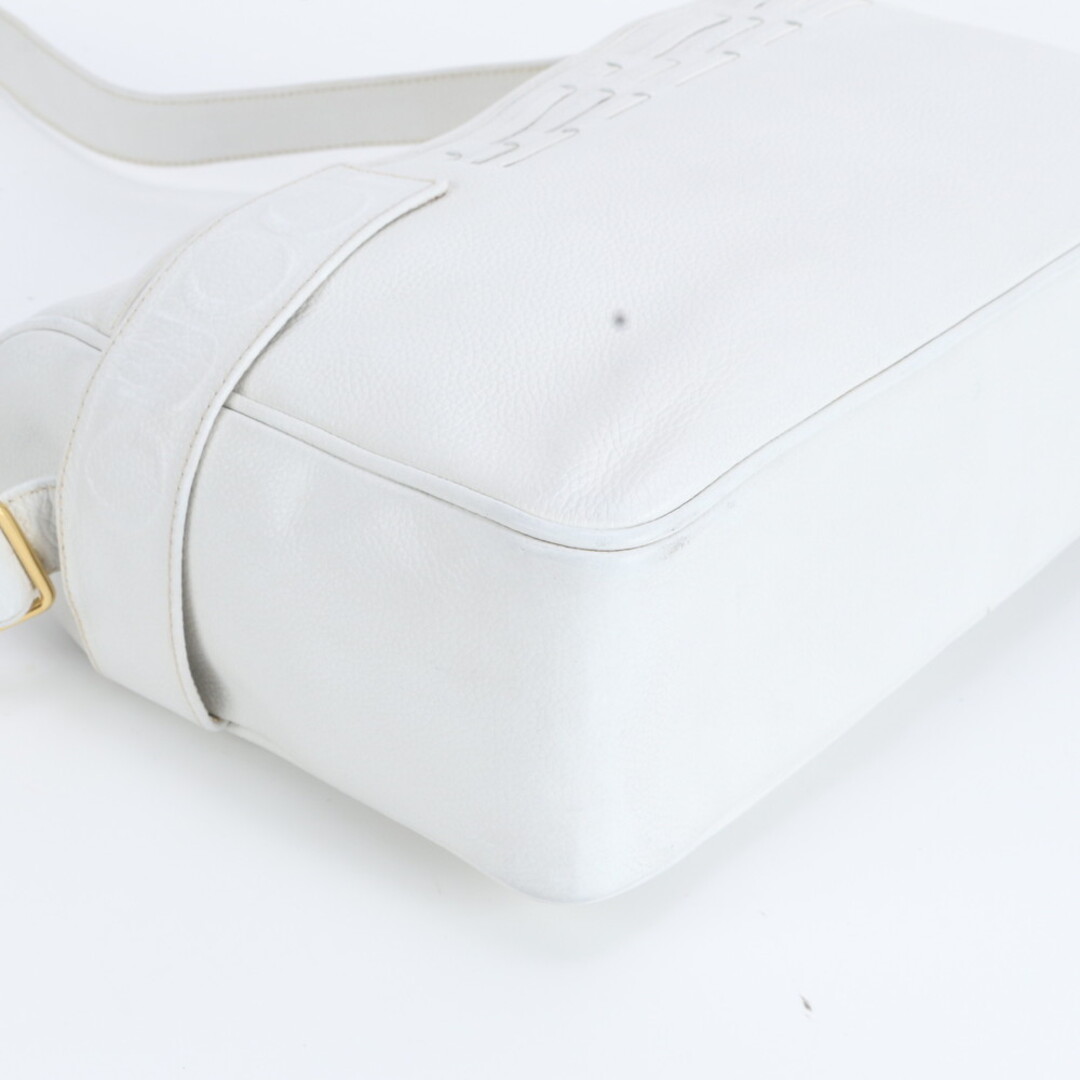 GUCCI - 美品 グッチ レザー ショルダーバッグ ハンド トート クロス